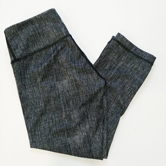 Lululemon Wunder Under Crop Leggings 4 Full On Luxtreme Burlap Black Dune Active - Picture 8 of 10